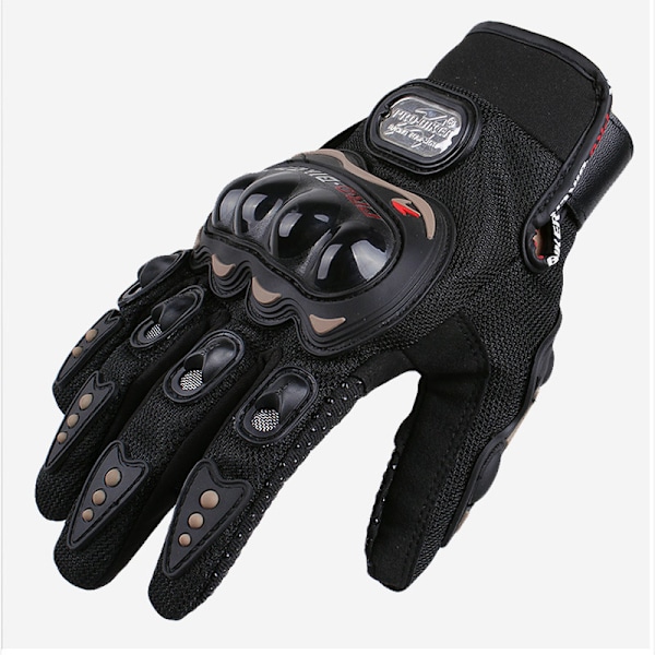 (Stor, sort) Sommer motorcykelhandsker mesh åndbar touch screen