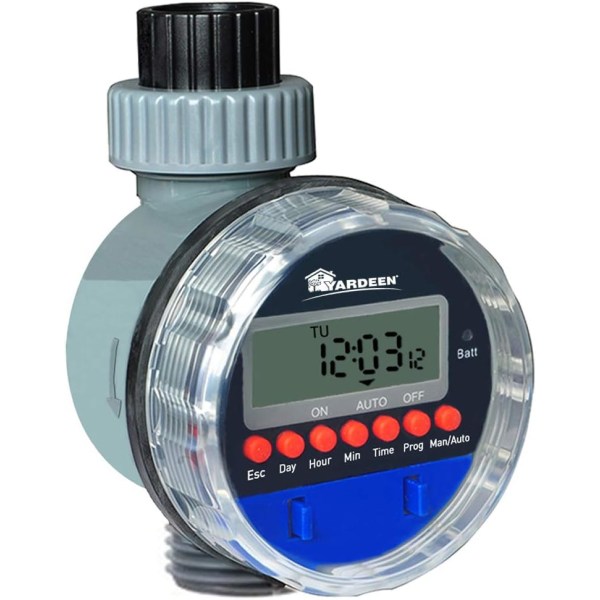 Elektronisk timer Trädgård bevattningskontroll Digital intelligent vattenförsörjningssystem LCD vattentät, inget vattentryck