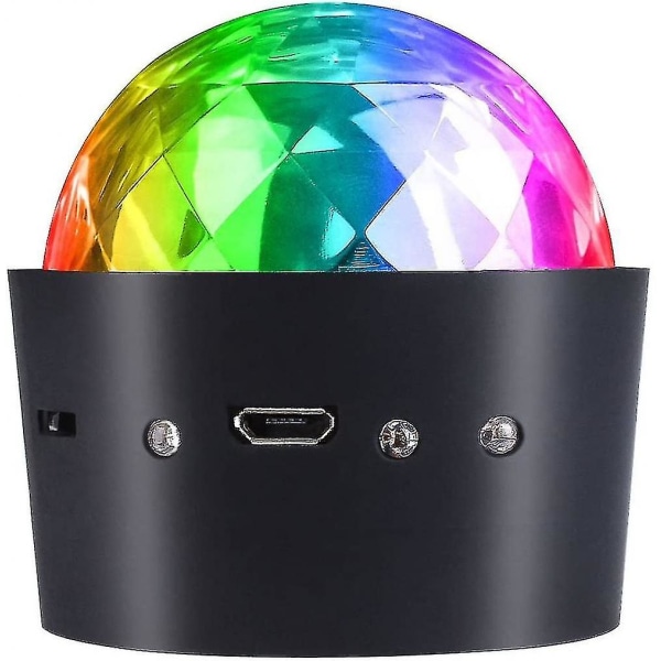 Bärbar bil DJ LED Ljus Scen Crystal Ball Bar KTV Dans Ljus USB Laddning Atmosfär Ljus