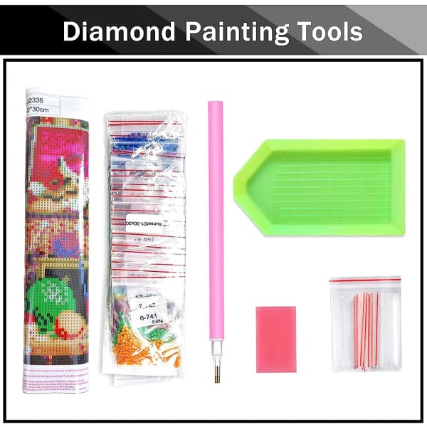 DIY 5D Diamantmaleri 5D Komplett, Dyre Diamantmaleri Rhinestones