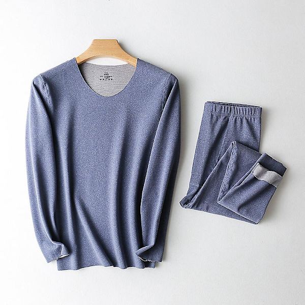 Herre termisk undertøysett Base Layer Fleece Lined Soft Top Bottom L