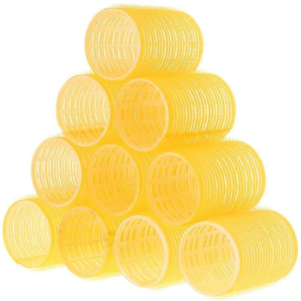 10 stk. hårkrøller (4,4 cm, tilfeldig farge)