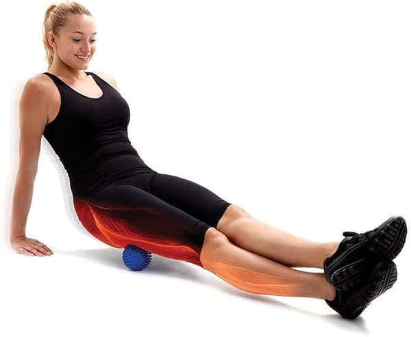 9 cm mjuk massageboll x 1 (blå) - triggerpunkt reflextryckavlastning