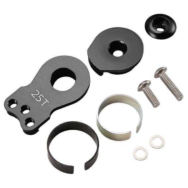 25T Styrservoarm Horn 3 Hål för RC Crawler Bil Stort Vridmoment Digital Servo Uppgraderingsdelar Svart