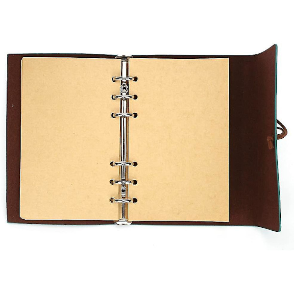 Nahkainen kirjoituslehtiö, Maleden Classic Spiral Bound Notebook Täytettävä päiväkirja