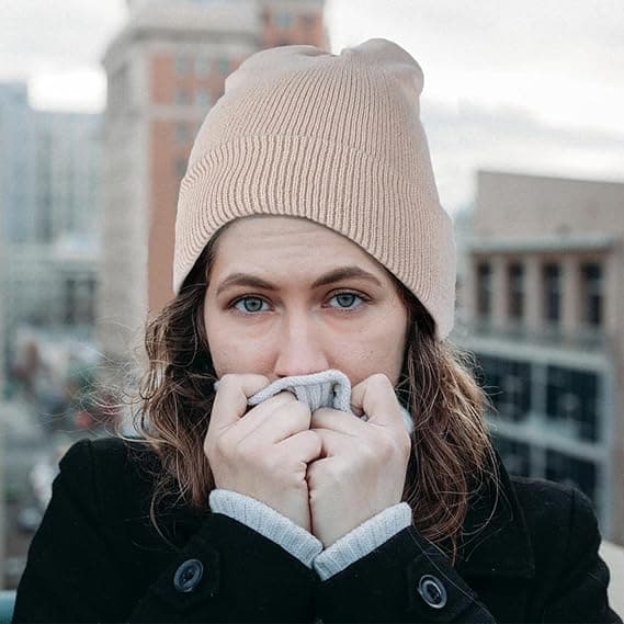 2-pack mössa för män och kvinnor, slouchy mössa, mjuk stickad vintermössa, unisex skidmössa