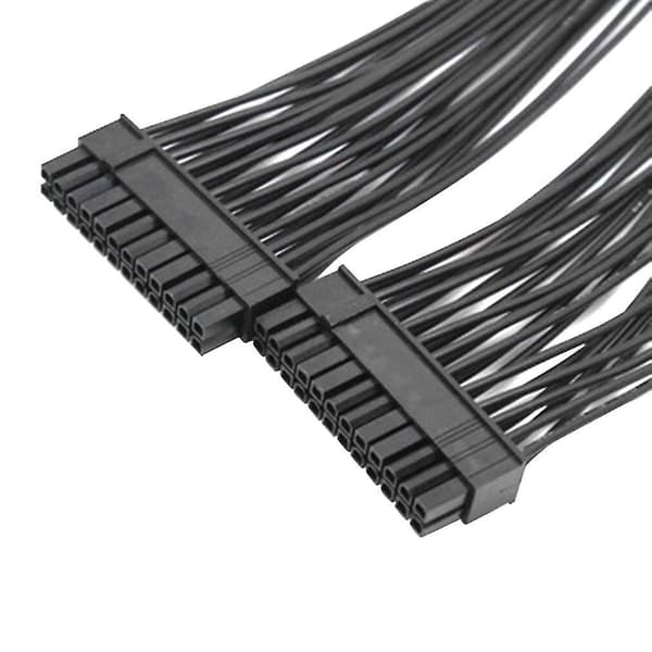 Opgrader 24pin 20+4pin Dual Psu Atx Strømforsyningsadapter Kabelforbindelse Til Mining 32cm Startlinje Computerkomponenter