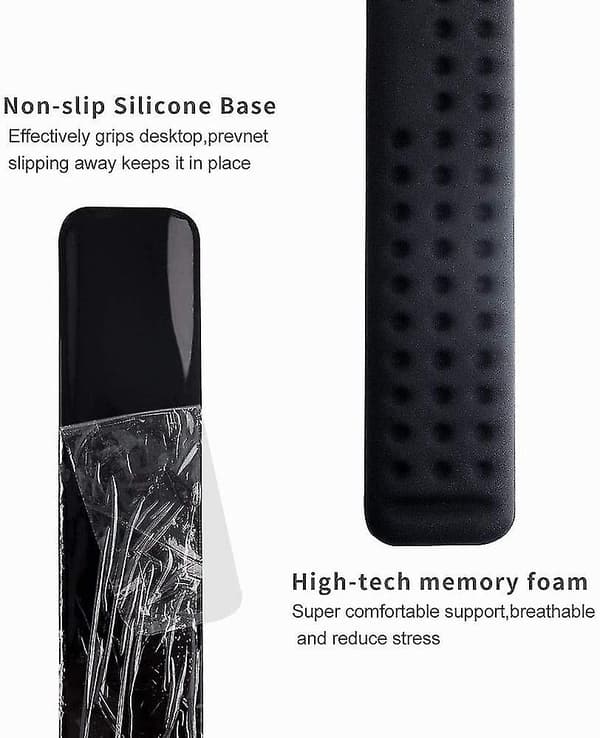 Ergonomisk håndleddstøtte for tastatur - Gaming Memory Foam håndleddstøtte