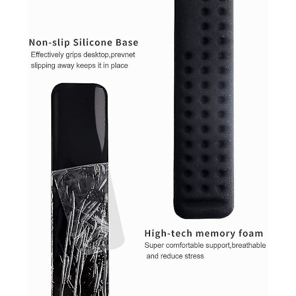 Ergonomisk håndledsstøtte til tastatur - Memory Foam håndledsstøtte til gaming