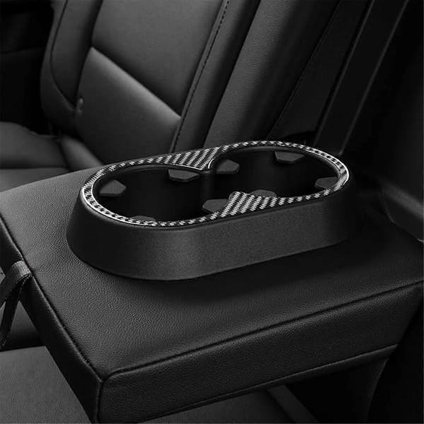 Kolfiber för Sirrra 1500 2014-2018 Bakre Vattenkopphållare Panel Cover Trim Interiörtillbehör