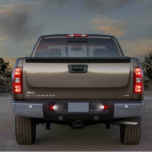 2×Hvid LED Nummerpladelys Sæt Til Silverado GMC Sierra 1500 2500 3500
