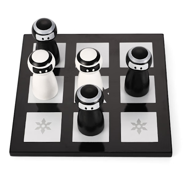 Lasten opettavainen pöytäpelilelu OX puinen tic-tac-toe-lauta