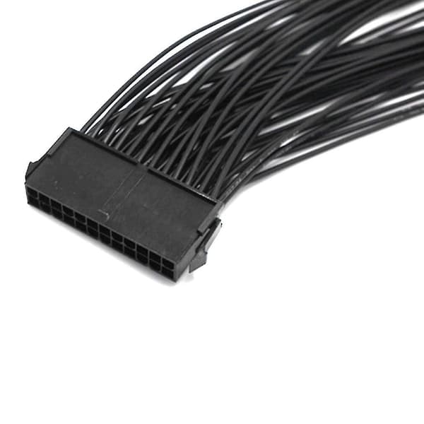 Opgrader 24pin 20+4pin Dual Psu Atx Strømforsyningsadapter Kabelforbindelse Til Mining 32cm Startlinje Computerkomponenter