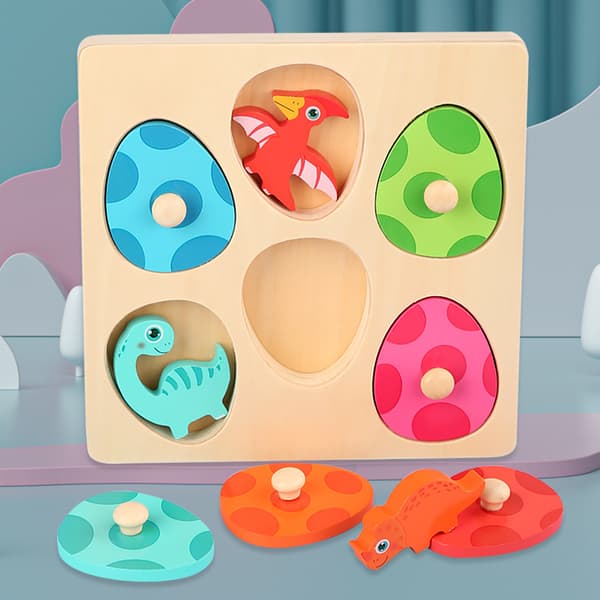 Trælegetøj, Montessori børns trædinosaurlegetøj