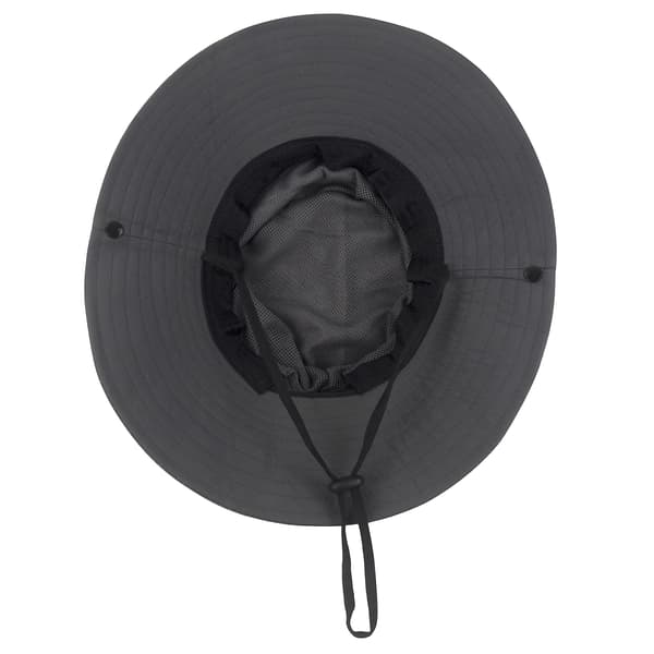 Dame Hestehale Hat UV-beskyttelse Foldbar Mesh Bredskygget Strand Fiskeri Hat Grey