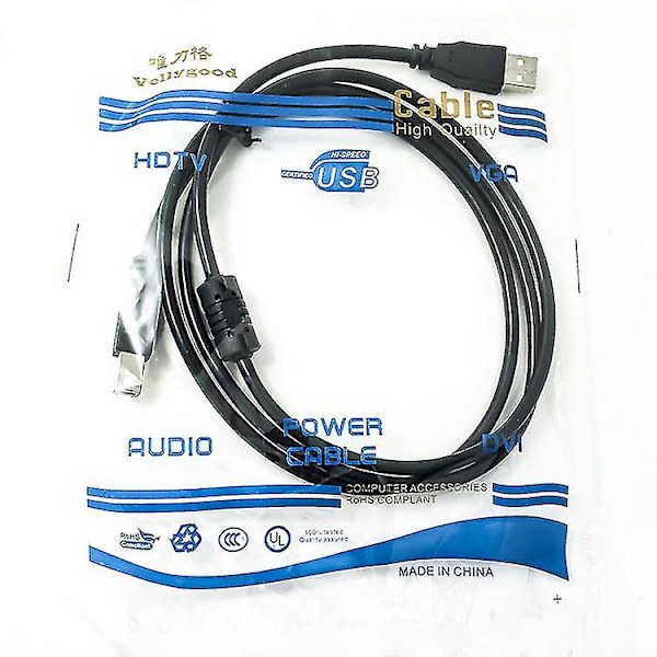 Skrivardata USB-kabel 1,5 meter 5 st