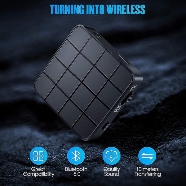 Bluetooth 5.0 Sender Modtager 2 I 1 Bluetooth Lydadapter Til Hjem Stereo System