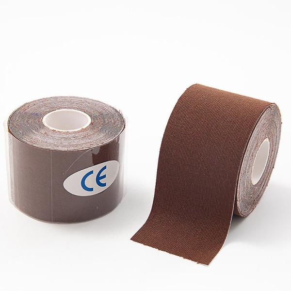 Boob Tape Osynlig Bröstlyfttejp Push Up Body Tape Diy Andningsbar Bröstlyfttejp För A-E Kupor Stora Bröst Brown 7.5cm*5m