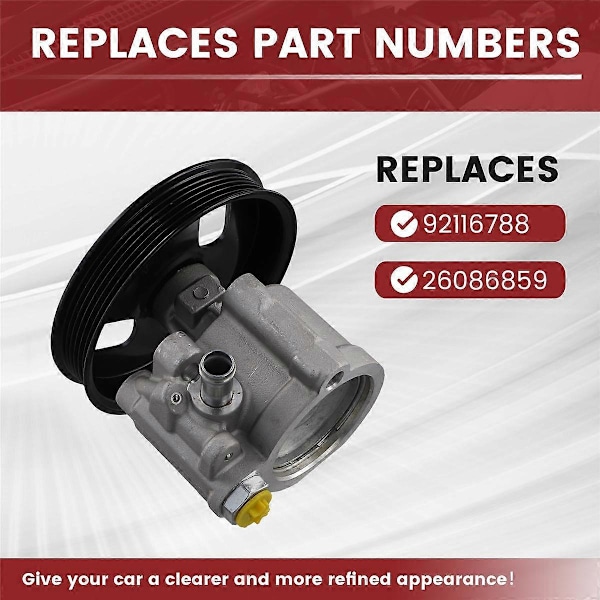 Ohjaustehostimen pumppu 92116788 26086859 VX VU Statesman GEN-3 V8 5.7L