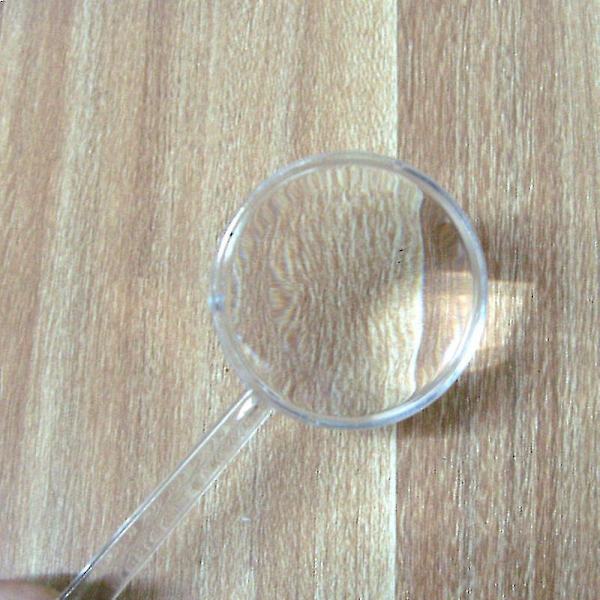 2 stk. 60 mm 3x akryl håndholdt lup bærbar forstørrelsesglas læseglas linse børn inspektion forstørrelsesglas til læsning