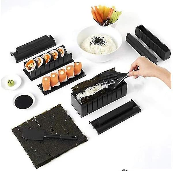 10-delt sushiform Sushi Maker Rolling Kit Sushi Maker Tool