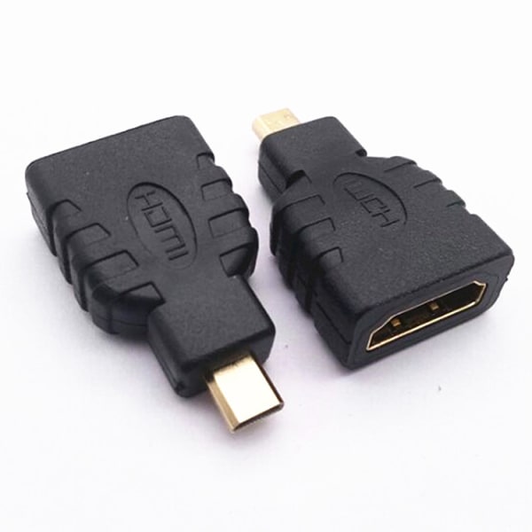 HDMI mikro till HDMI hona HDMI stor till liten HDMI huvud HDMI konverteringshuvud HDMI-kontakt 2 st