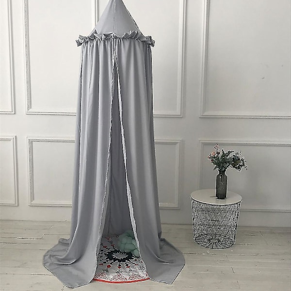 Kotiprinsessan sänkykatos riippuva kupoli leikkiteltta herkällä Gray