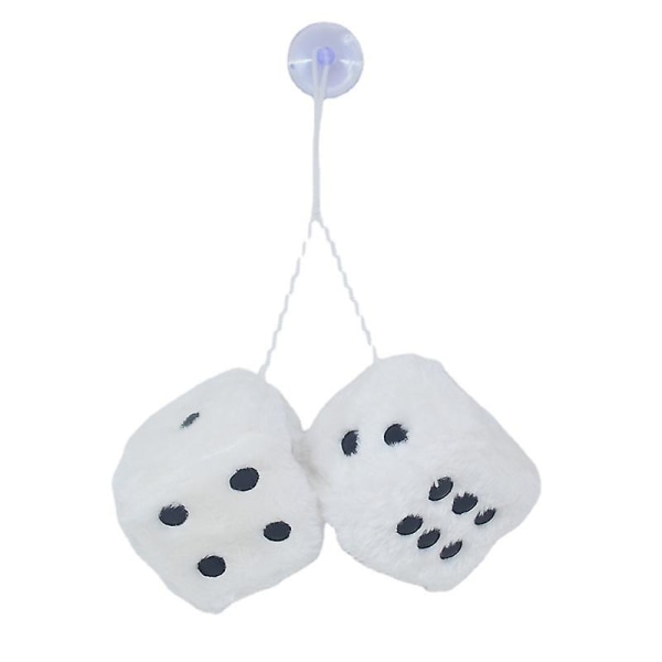 Car Hanging Furry Dice, Pair Of Hanging Couple Car Pendant With Dots For Car Interior Ornament Decoration, Indoor Wall