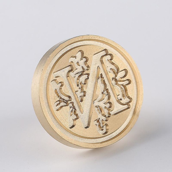 Elite Messing Retro Alfabet Initialer Voksstempling Stempel 26 Bokstaver A-z Voksstempel Stempel For Postdekorasjon Diy Kortlaging N