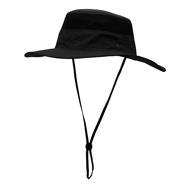 Unisex-leveälierinen hattu, Upf 50+ vedenpitävä aurinkosuoja, kesä UV-suoja Boonie Hat Black