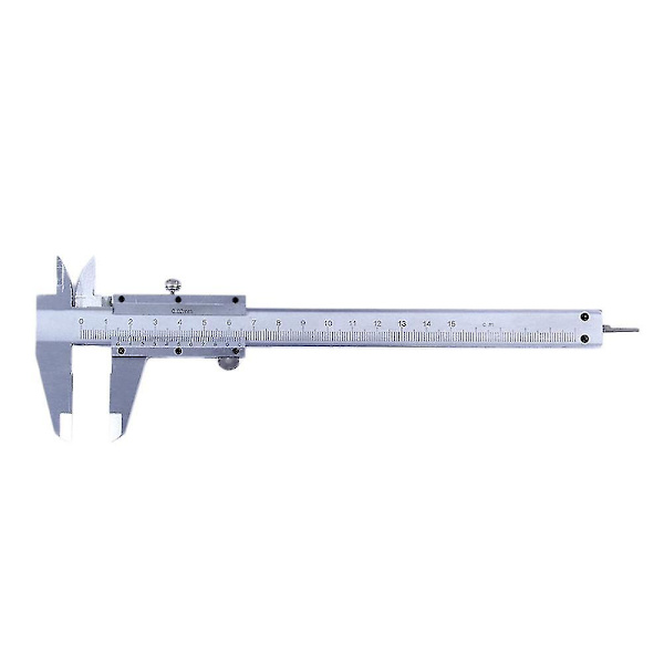 Käytännöllinen Vernier-kaliiperi 6\" 0-150mm/0,02mm Metalli Hiiliteräs Kaliiperit Mittari Mikrometrin Mittaustyökalut Versio