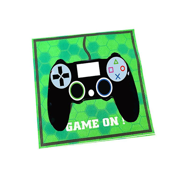 145 stk./sæt Videospil Festartikler Spil Tema Festdekorationer Tillykke med fødselsdagen Gaming Banner 10pcs tissues