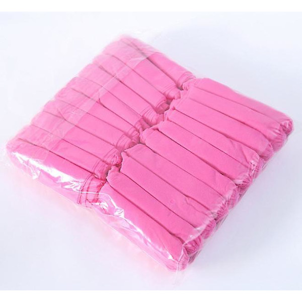 Kertakäyttöiset kengänsuojat Paksut kuitukankaat Liukumattomat Aikuisten jalkasuojat 100 kpl Pink 400g