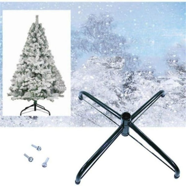Jernfod juletræsstativ juletræsstøttefod, sammenfoldelig egnet bundstøtte til juledekorationer til kunstige træer 30cm