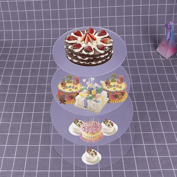 3/4 etasjes kakefatstativ ettermiddagste bryllupsfest servise cupcake dessertstativ
