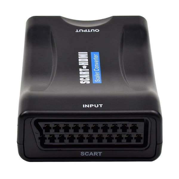 Scart til HDMI-adapter 1080p video-lydkonverter USB-kabel til tv-dvd