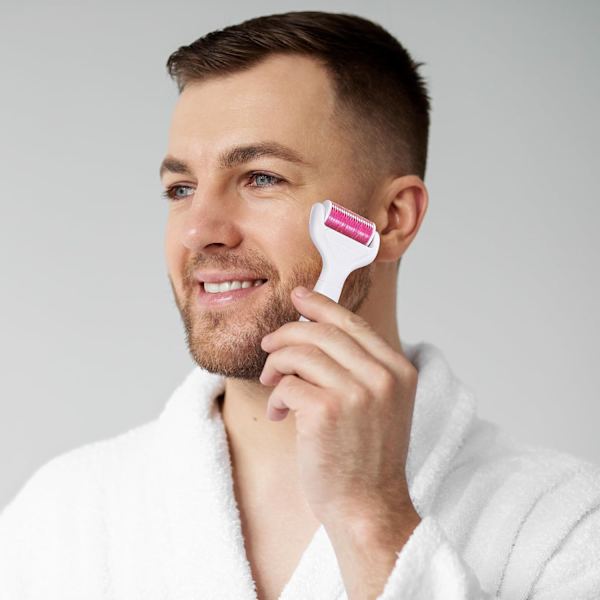 Derma Roller för Ansikte och Kropp - 6 i 1 Titanium Microneedling Roller Kit Micro Needle Roller