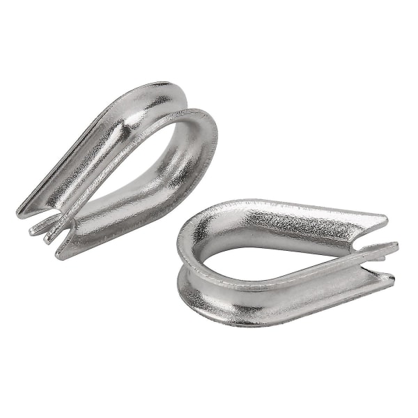 Pack Of 10 M8 304 Stainless Steel Thimbles, Wire Rope Cable Thimble Rigging