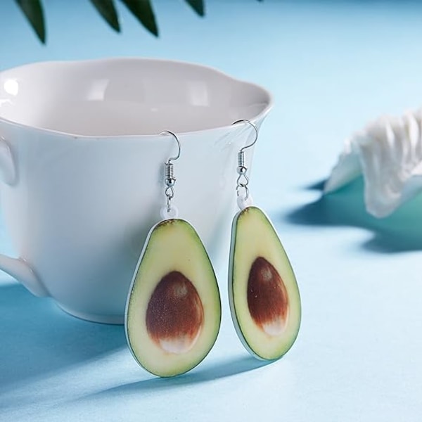 Fashion Statement Kreativt roligt Realistiskt frukt Akrylörhängen Kvinnor/Flickor Avocado