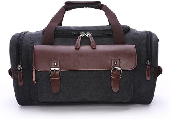 Vintage Canvas Reiseveske Black