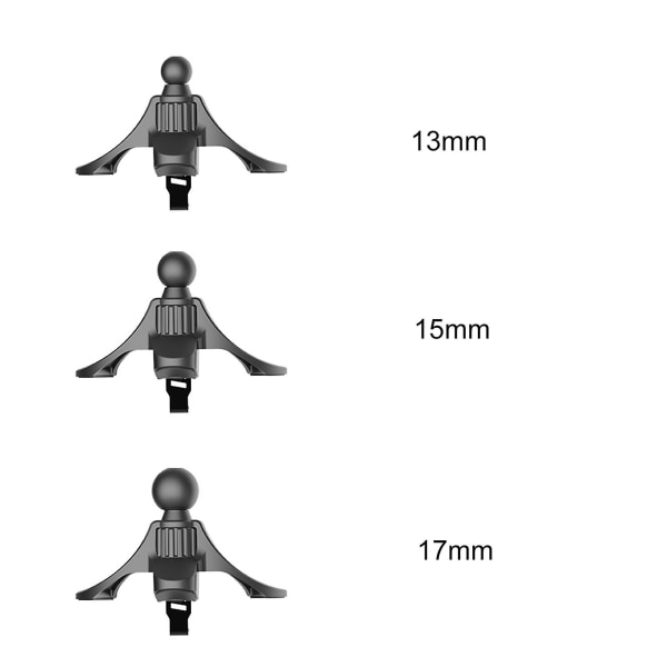 Bil rund luftuttak justerbar 360 graders rotasjon Y-formet mobiltelefonholder krok klips brakett B