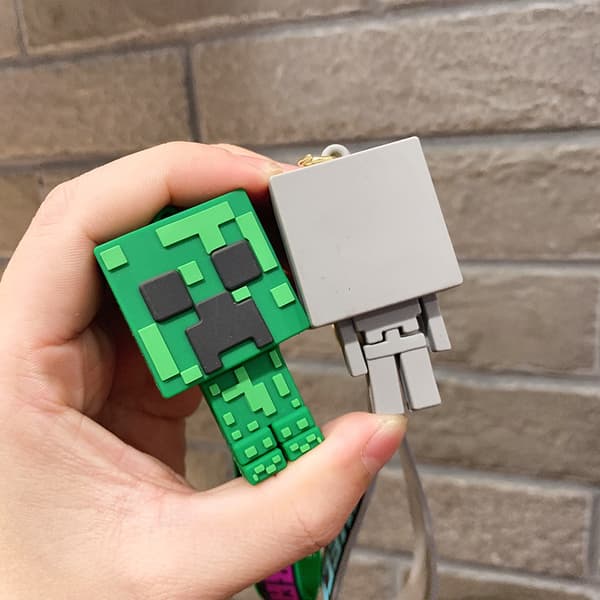 6-pack Minecraft pehmeä kumipendenti auton avaimenperä riipus