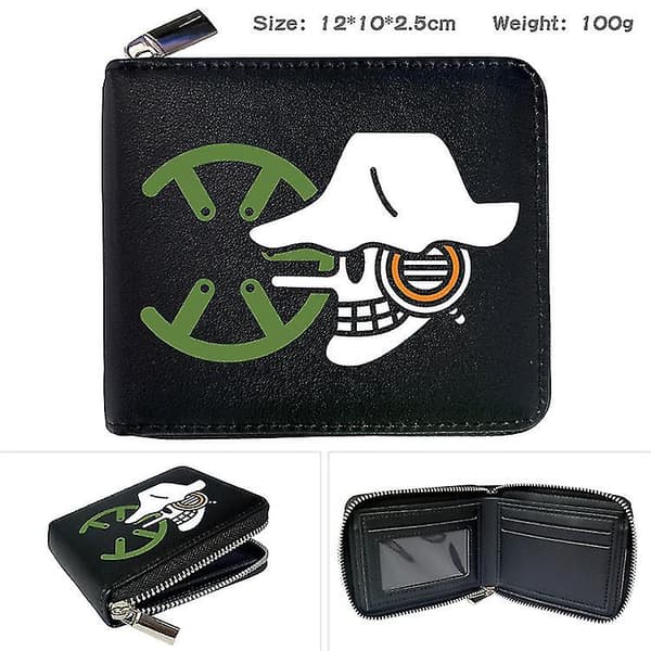 One Piece Animation Peripheral Zipper Pu Plånbok #8 Style 9