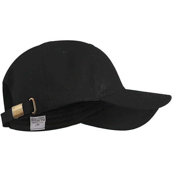 Baseball Cap Menn Kvinner Justerbar Enkle Pappa Hatter Lav Profil Solid Ball Cap