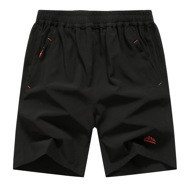 Miesten uimashortsit vetoketjutaskulla Black XL