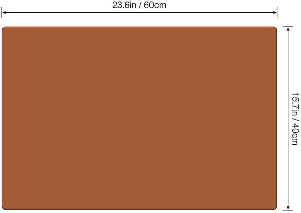 23,6 x 15,7 tum extra stor multifunktionell silikonmatta