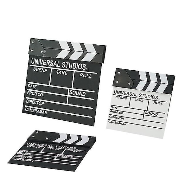 Film Film Clap Board Hollywood Clapper Board Trefilm Film Clapboard tilbehør black 27*30cm