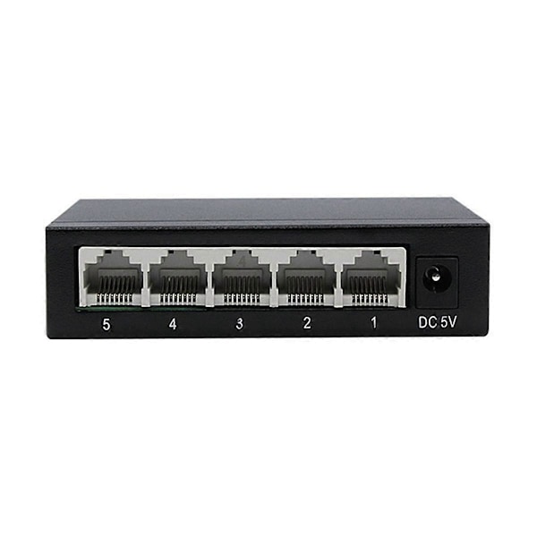 5-porttinen Gigabit-verkkokytkin, 1000 Mbps pieni Ethernet-jakaja verkkokytkin työpöydälle ja seinäasennukseen, Plug and Play
