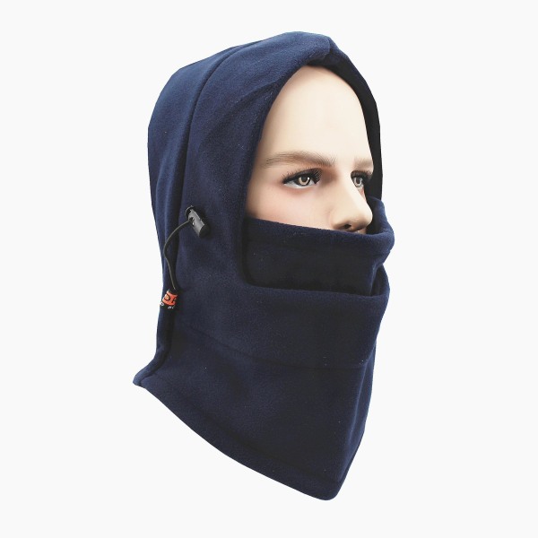 Vindtät Skidmask Thermal Huva Tung Vinter Varm Motocycle Face Cover Hatt För män Kvinnor (svart) navy blue