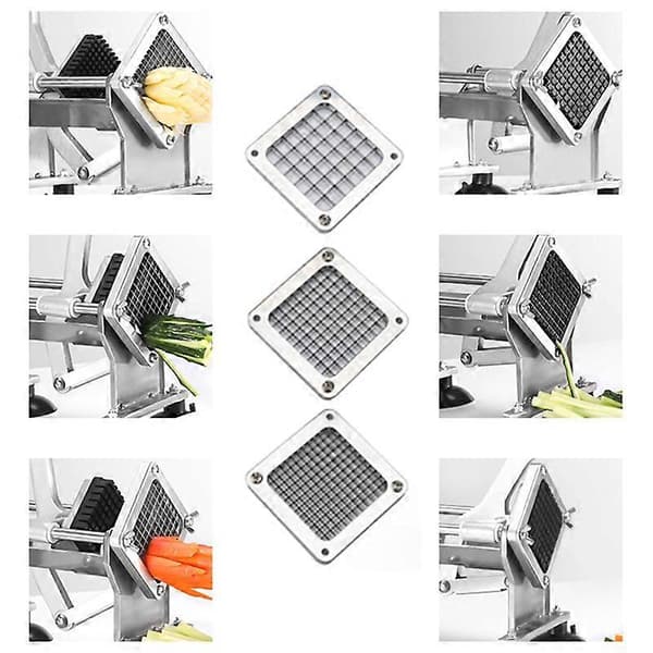 Frityrkutter i rustfritt stål for pommes frites og potetgull, pommes frites kutter, chips kutter deler potetkutter poteter 13MM